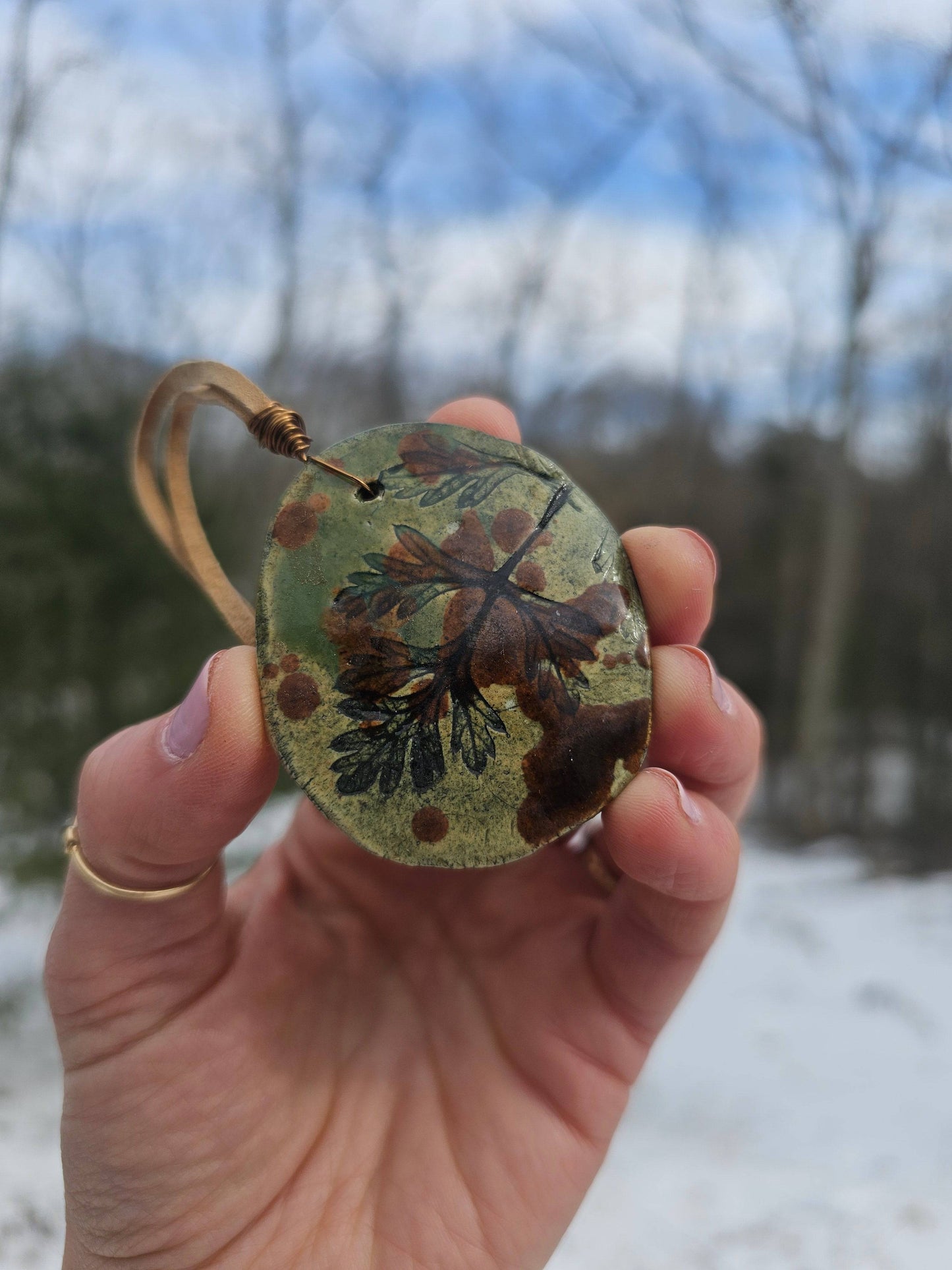 Handmade Clay Essential Oil Diffuser. Natural. Rustic. Car Charm. Home Decor. - EarthyElementStudio