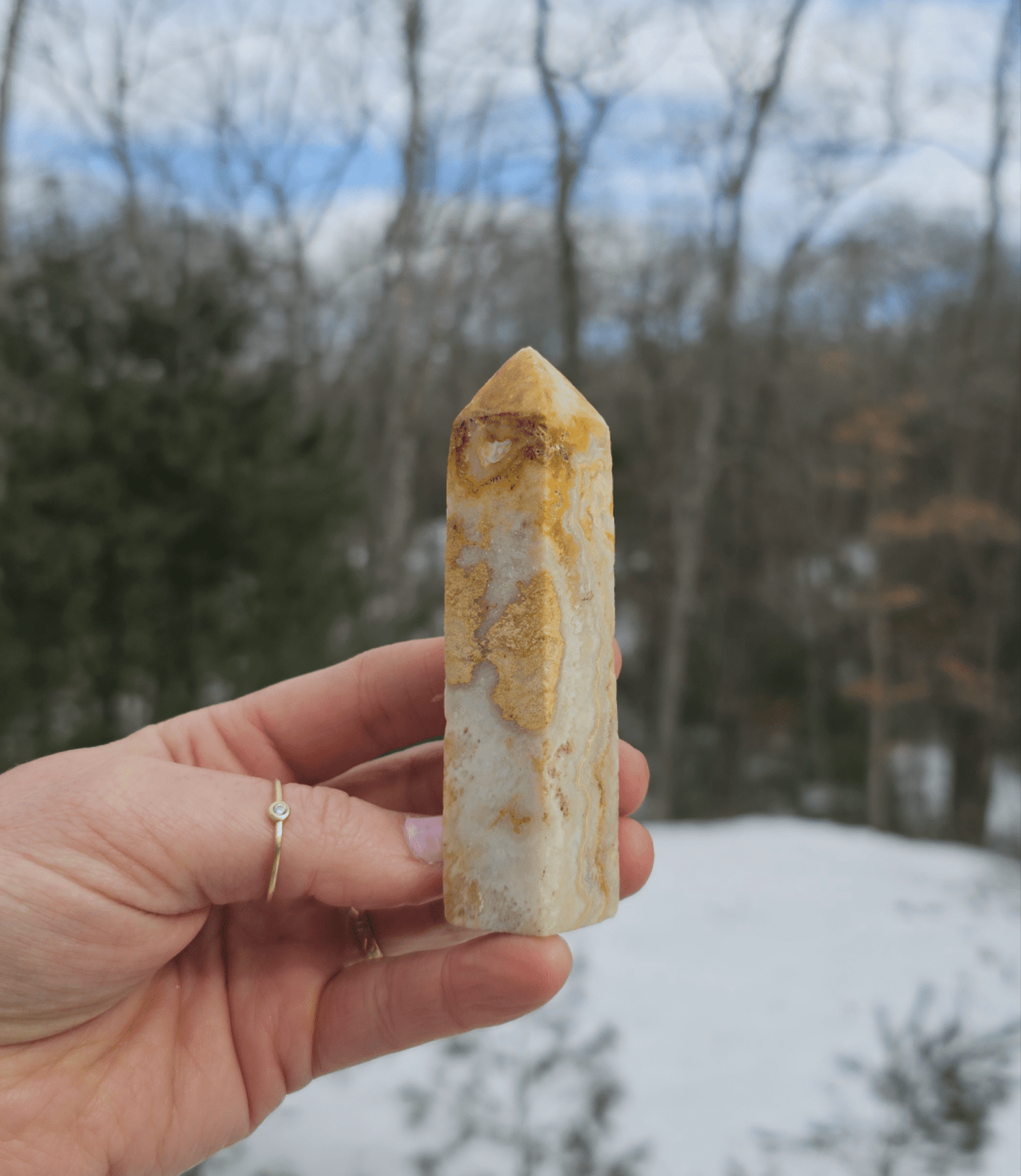 Beautiful Banded Agate Tower - EarthyElementStudio