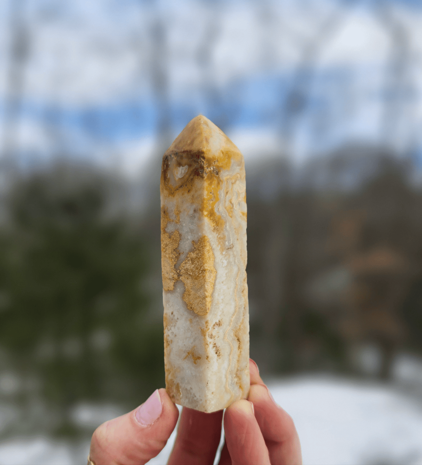 Beautiful Banded Agate Tower - EarthyElementStudio
