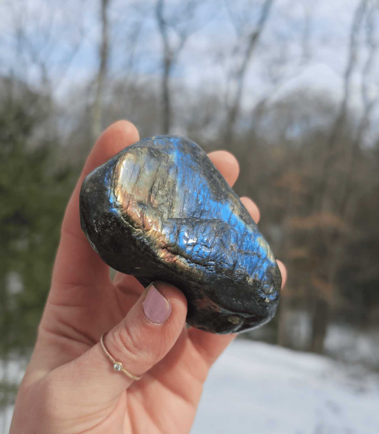 Flashy Labradorite Freeform - EarthyElementStudio