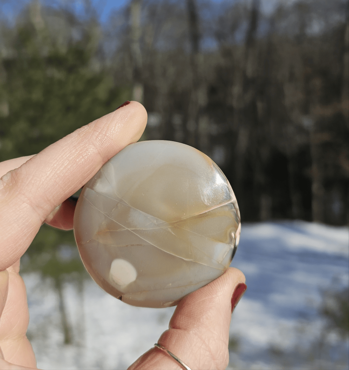 Large Sardonyx Agate. Eye of Shiva - EarthyElementStudio