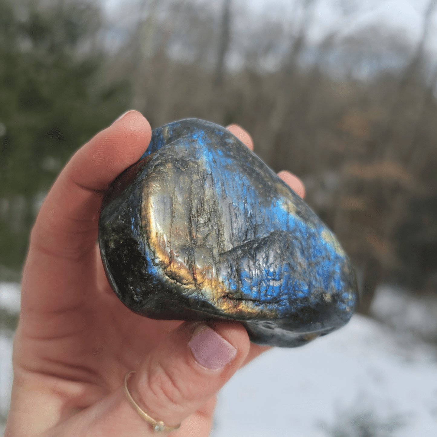 Flashy Labradorite Freeform - EarthyElementStudio