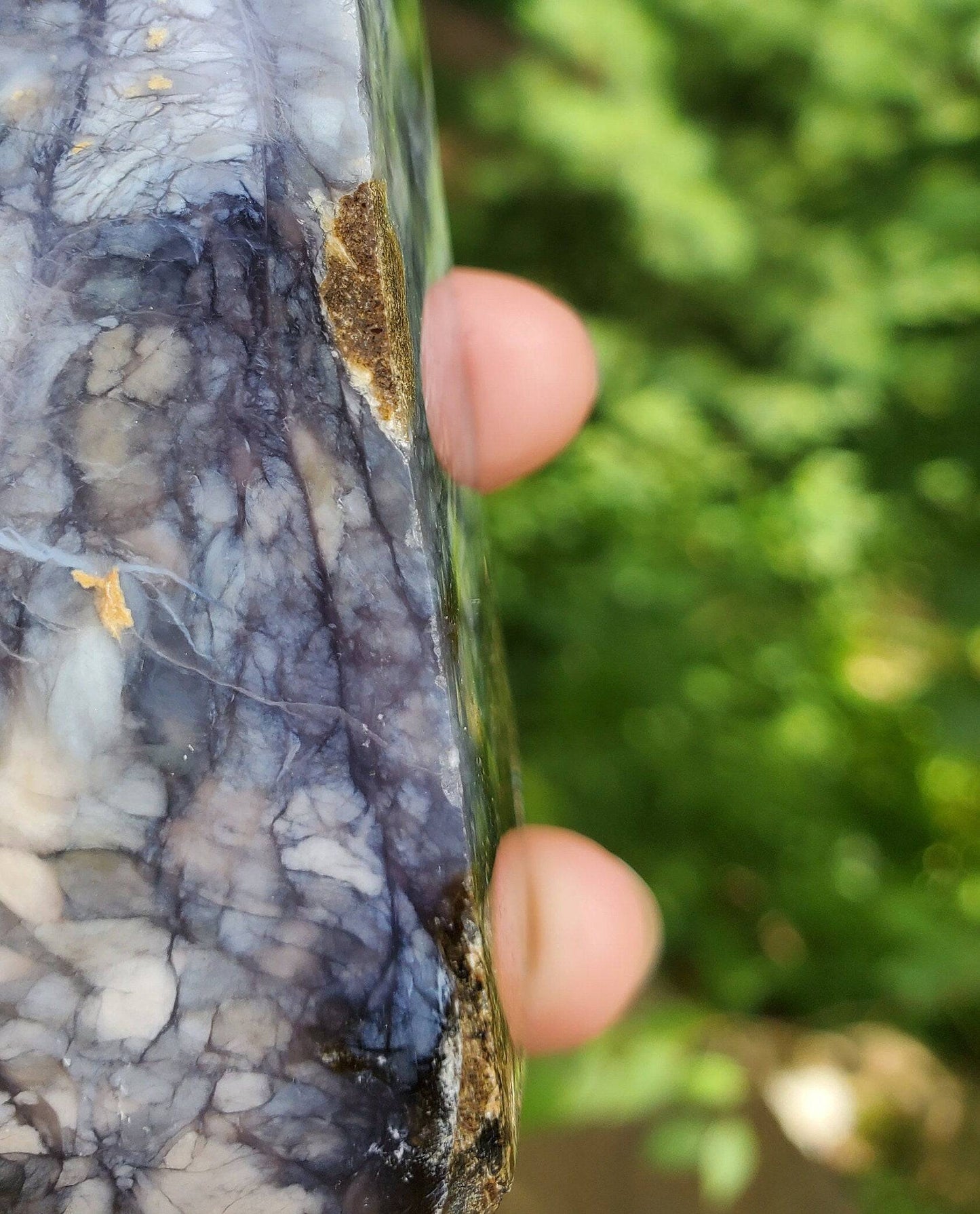 Purple Chalcedony Obelisk/ Tower. Purple Agate point. Heart and Third Eye Chakra Crystal. Meditation Tool. - EarthyElementStudio
