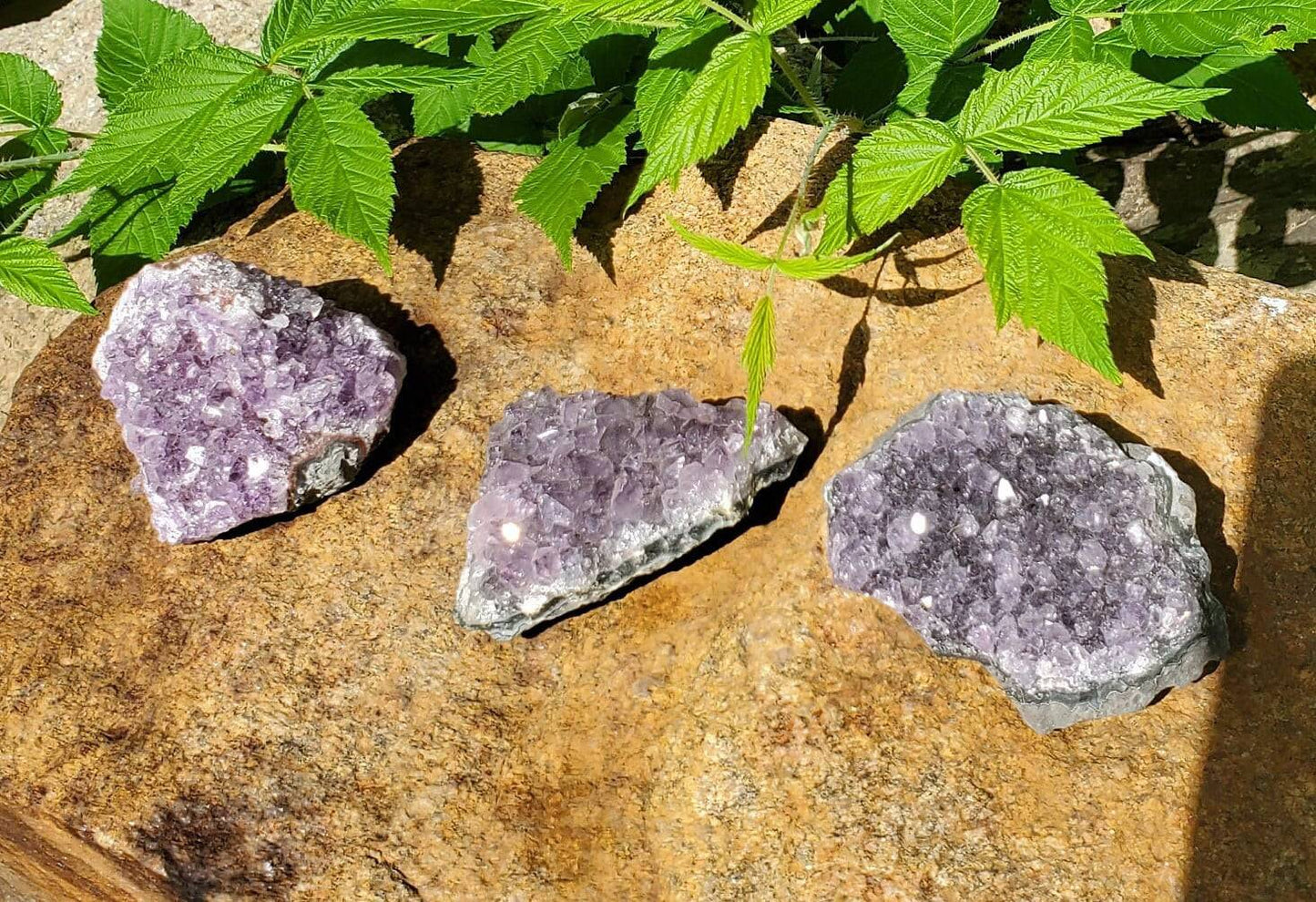 Raw Amethyst Cluster. Quartz Cluster. Purple Crystal. Natural Geode. Protection. Meditation. - EarthyElementStudio
