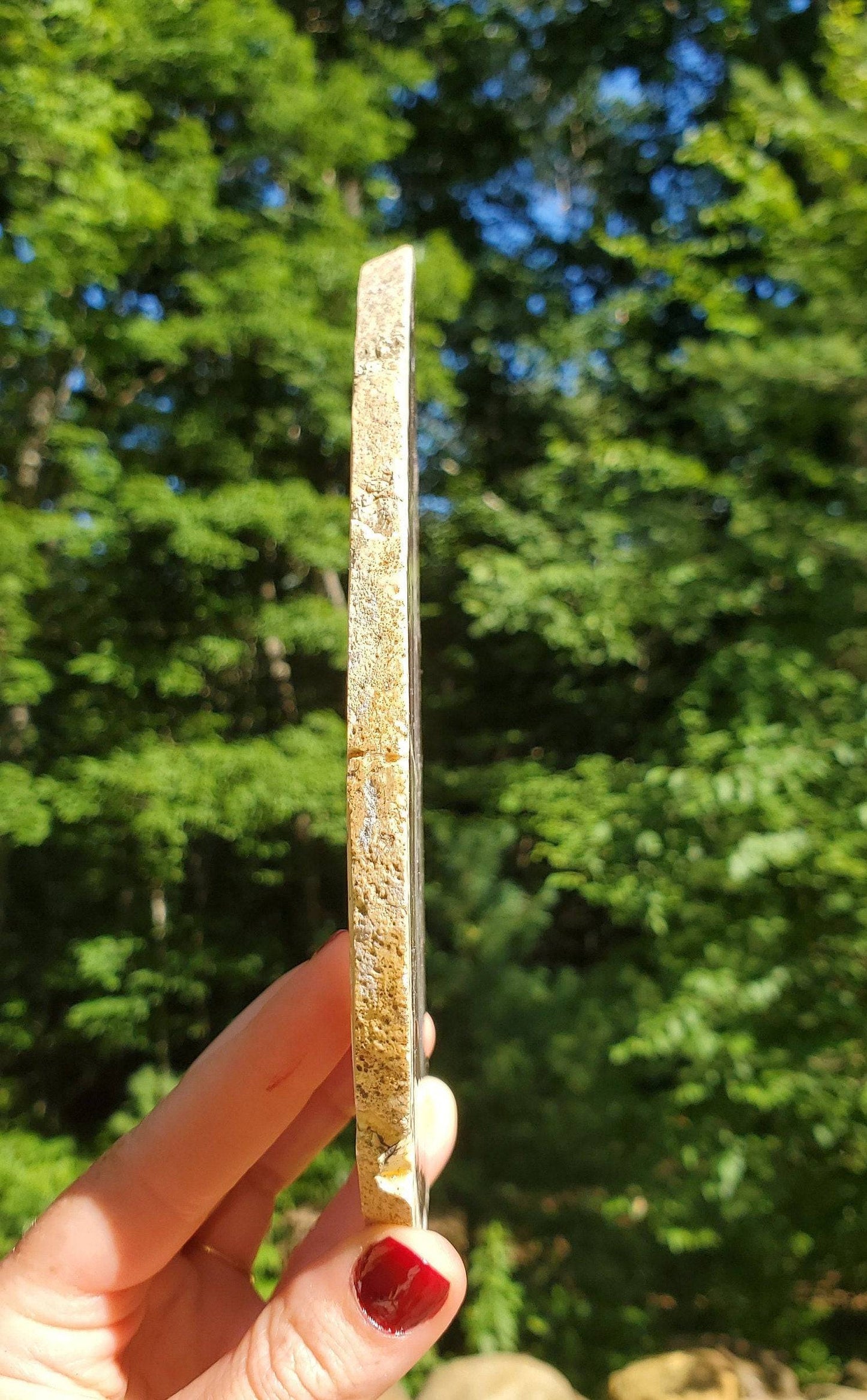 Beautiful REPAIRED Agate Slab. Agate Display Slice. Meditation tool. Natural Crystal Decor. - EarthyElementStudio