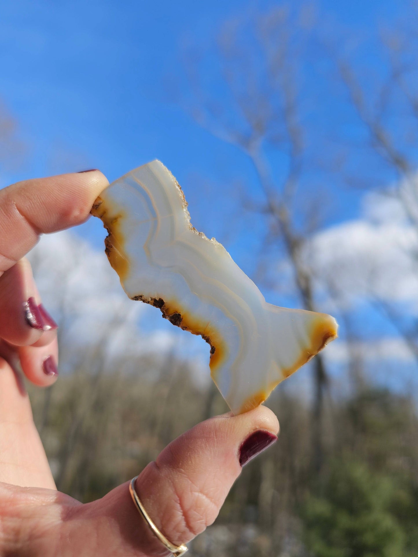 Pretty Iris Agate Piece. Rainbow Crysyal - EarthyElementStudio