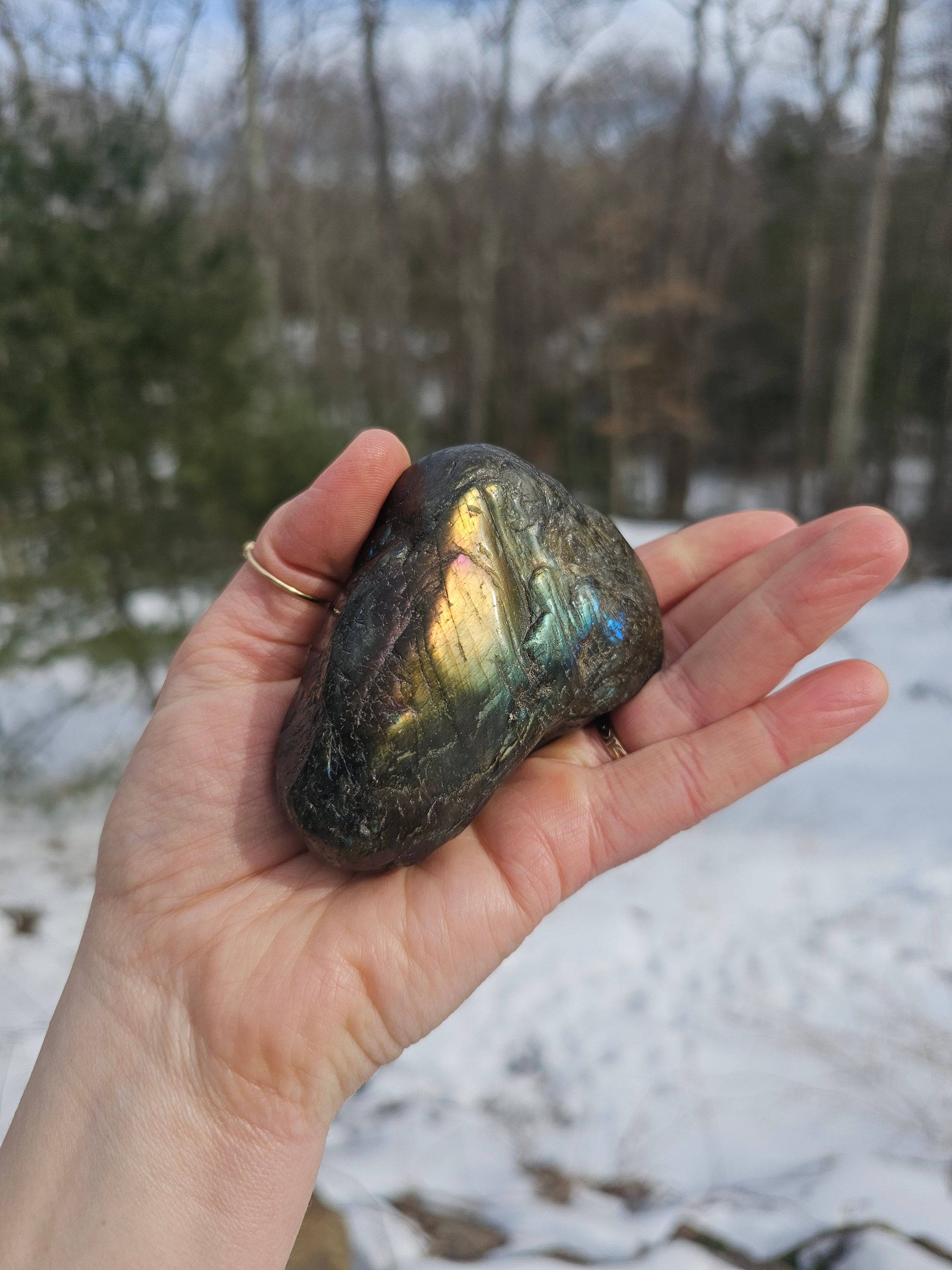 Flashy Labradorite Freeform - EarthyElementStudio