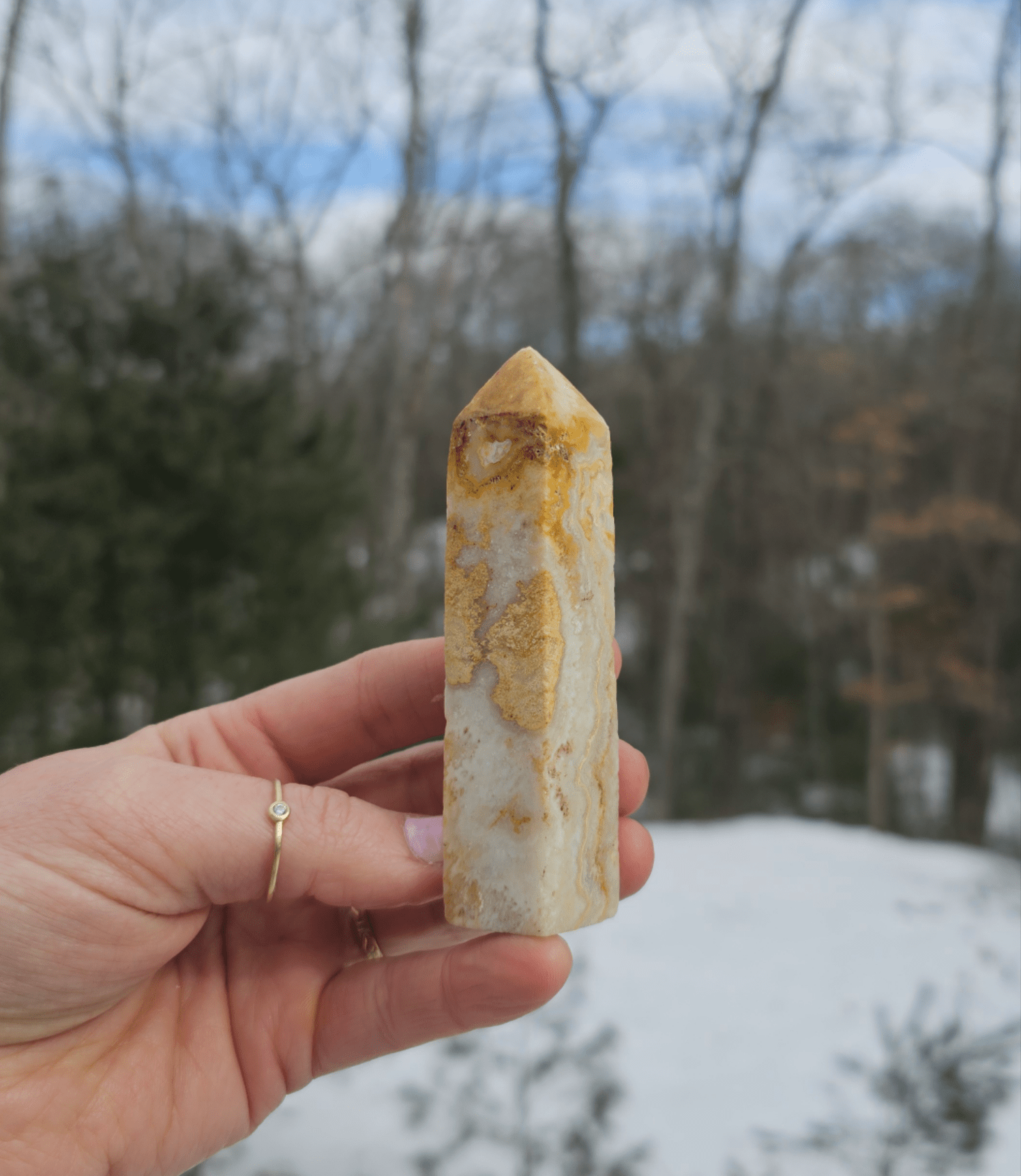 Beautiful Banded Agate Tower - EarthyElementStudio