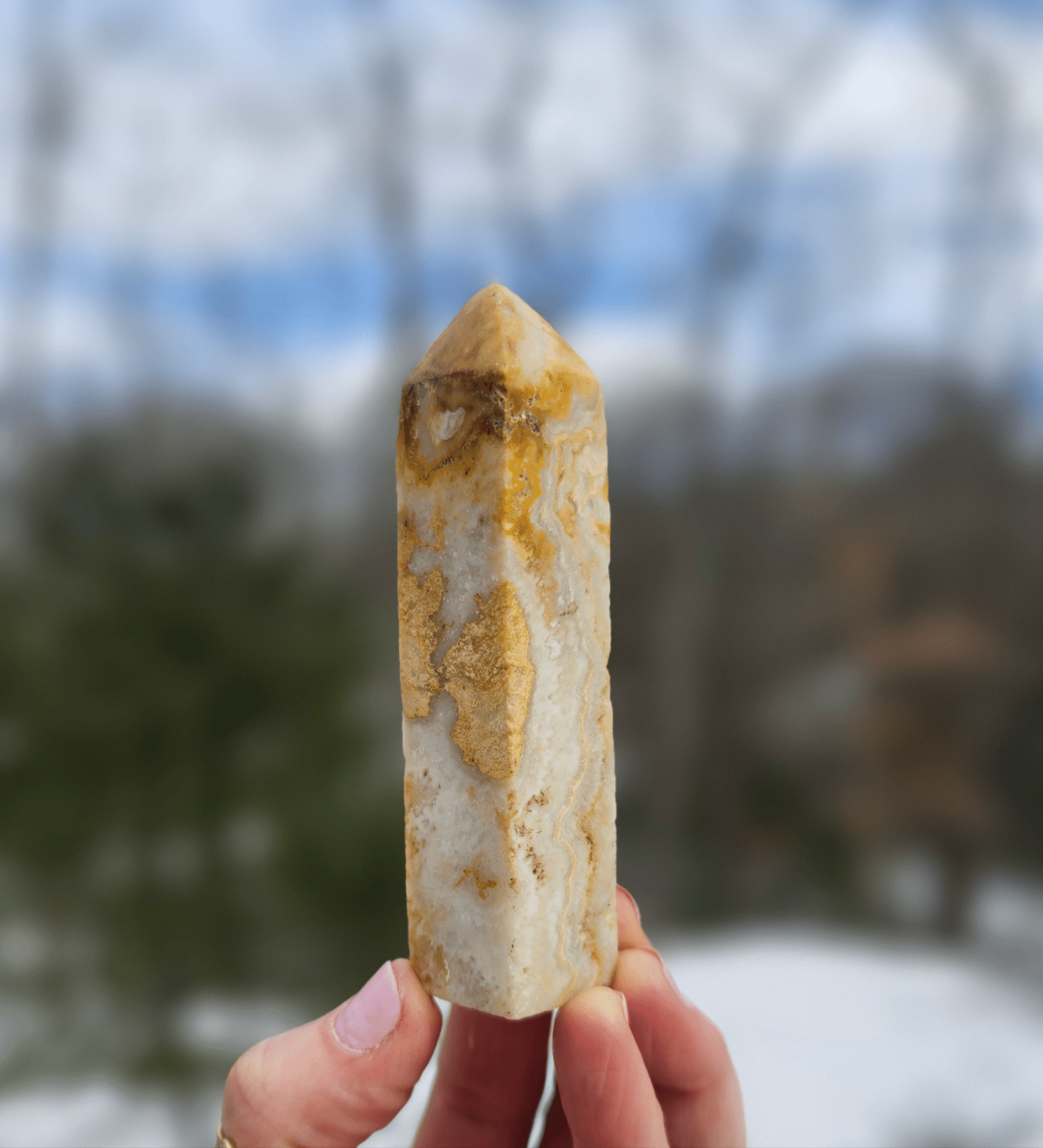 Beautiful Banded Agate Tower - EarthyElementStudio