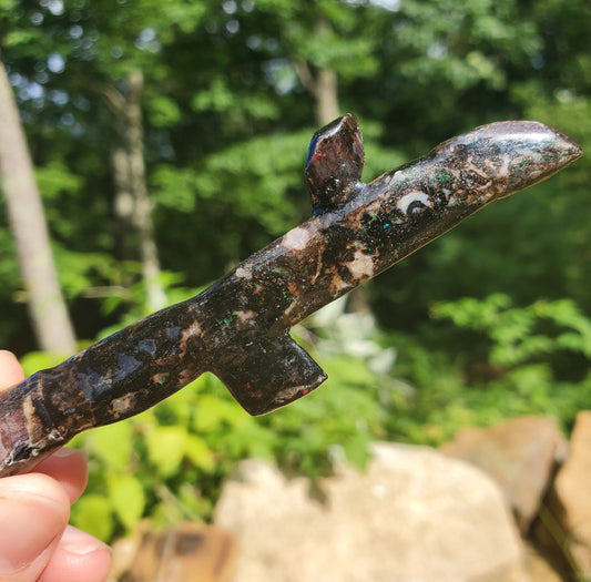 Incredibly Rare  Fossilized, Opalized Branch!! Opalized Wood. Opalized Twig. Precious OPAL. Natural Blue Opal.