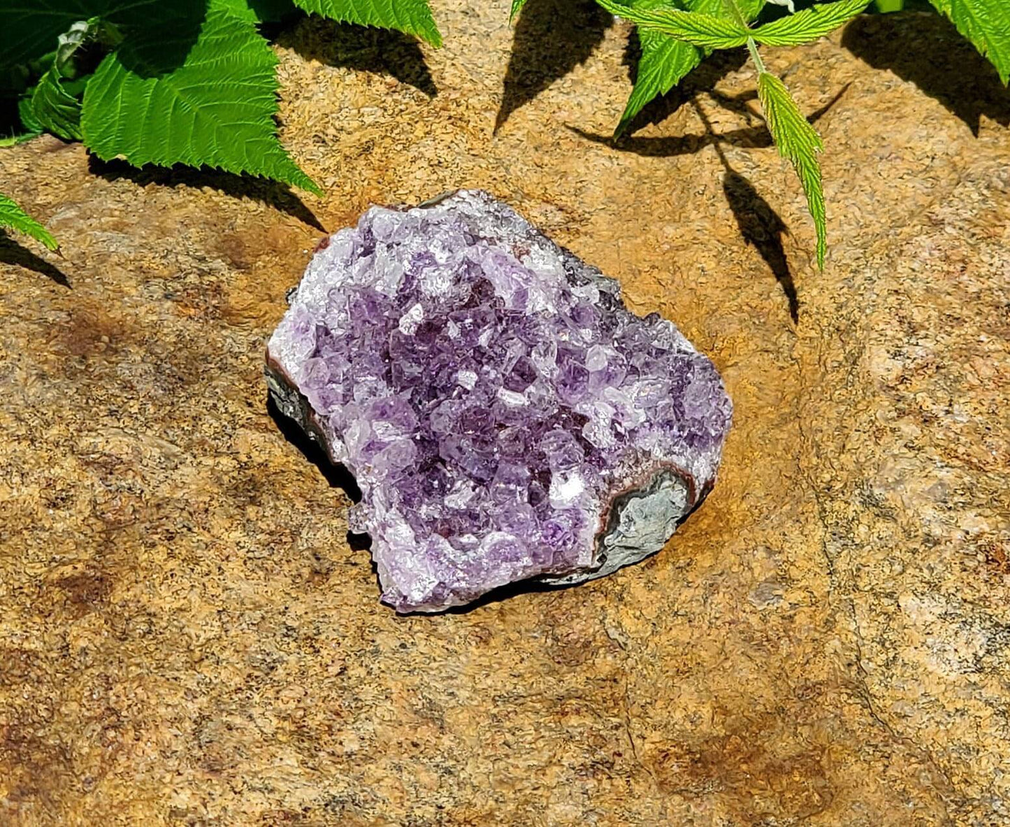 Raw Amethyst Cluster. Quartz Cluster. Purple Crystal. Natural Geode. Protection. Meditation. - EarthyElementStudio