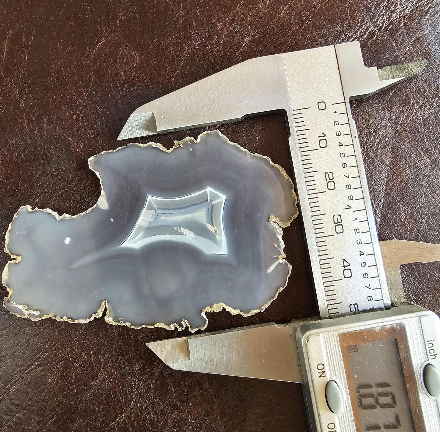 High Quality Iris Agate. Iridescent Agate. Natural Rainbow Crystal. Unique. Meditation Tool. Agate Slice.