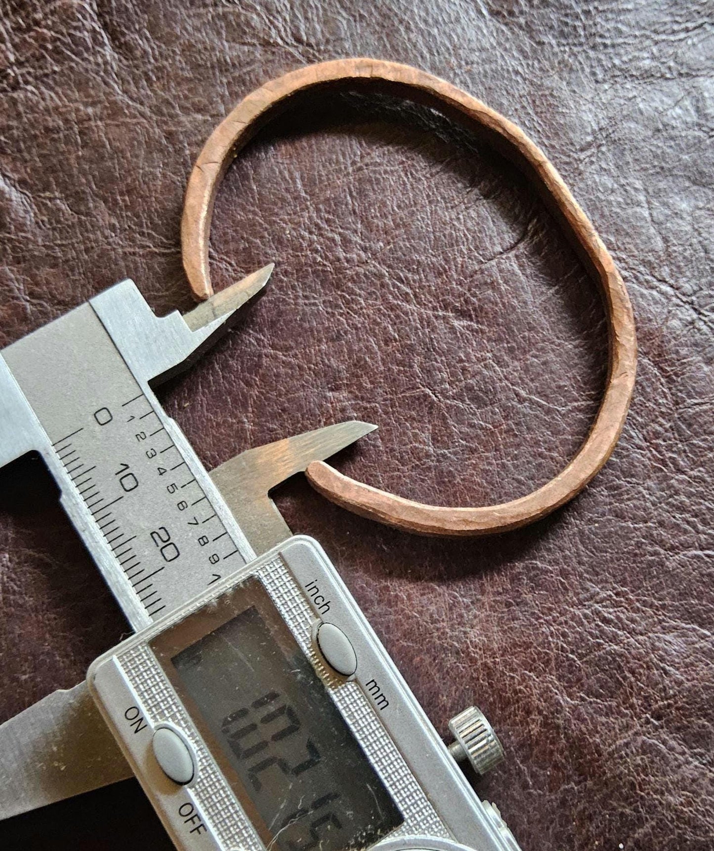 Handmade Copper Bracelet. Stamped-GODSPEED. Hand-Hammered Cuff. Organic Shape. Jewelry. Natural Recycled Metal. Grounding. Rustic.