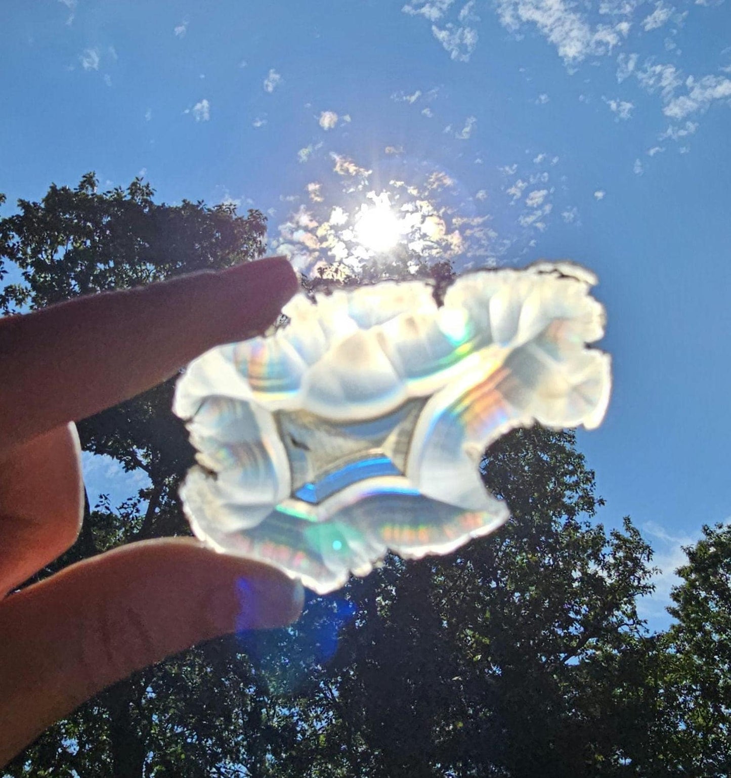 High Quality Iris Agate. Iridescent Agate. Natural Rainbow Crystal. Unique. Meditation Tool. Agate Slice.